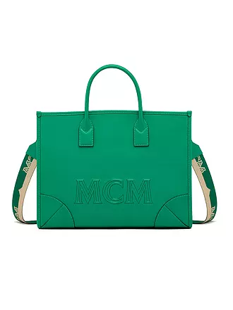 MCM | Ledertasche - Tote Bag MÜNCHEN | grün