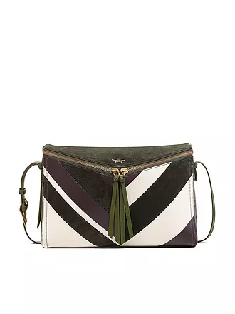 MCM | Ledertasche - Umhängetasche DIAMOND Medium | olive