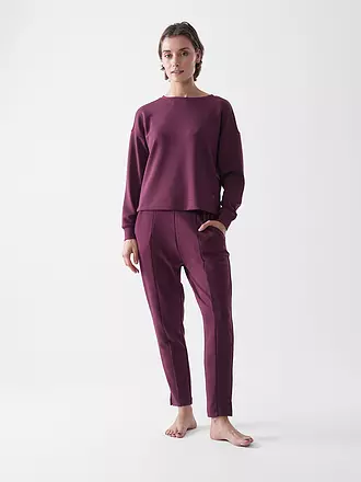 MEY | Loungewear Sweathshirt SMOOTH | dunkelrot
