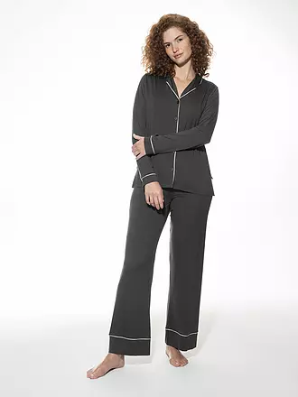MEY | Pyjama PURE CHIC thunder grey | grau