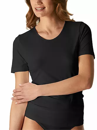 MEY | T-Shirt EMOTION schwarz | blau