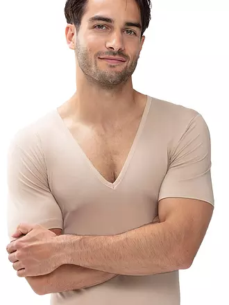 MEY | T-Shirt Slim Fit DRY COTTON weiss | beige