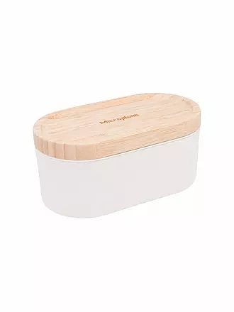 MICROPLANE | Handreibe mit Auffangbehälter Cashmere / Bamboo | beige