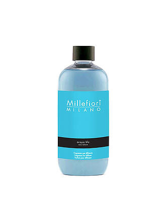 MILLEFIORI | Nachfüllflasche für Duftdiffusor Natural Fragrance - Lime & Vetiver 250ml | blau