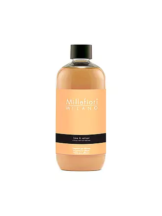 MILLEFIORI | Nachfüllflasche für Duftdiffusor Natural Fragrance - Lime & Vetiver 250ml | rosa