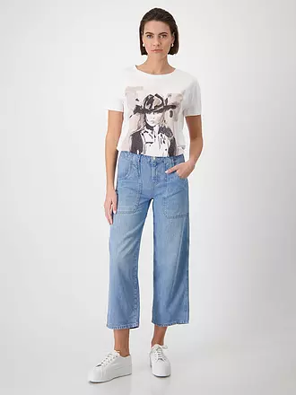 MONARI | Jeans Straight Fit 7/8 | blau