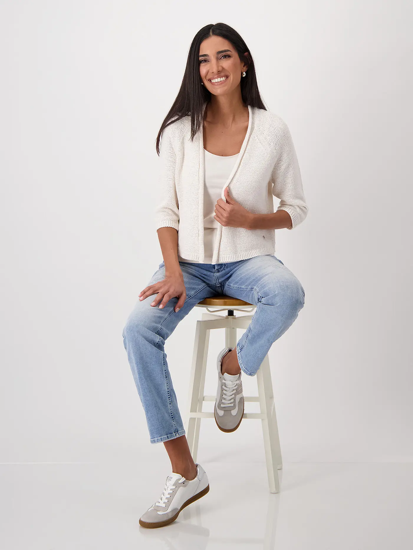 MONARI | Strickjacke | creme