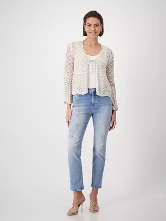 MONARI | Strickjacke | creme