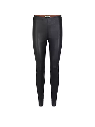 MOS MOSH | Lederleggings MMLUCILLE | schwarz