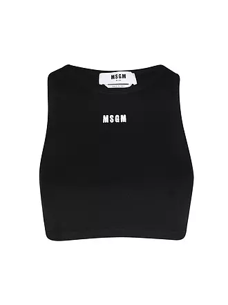 MSGM | Top Cropped Fit | schwarz