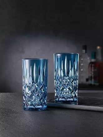 NACHTMANN | Longdrink Glas 2-er Set 395ml VINTAGE COLOUR NOBLESSE Smoke | blau