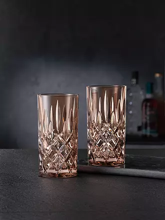 NACHTMANN | Longdrink Glas 2-er Set 395ml VINTAGE COLOUR NOBLESSE Smoke | hellbraun