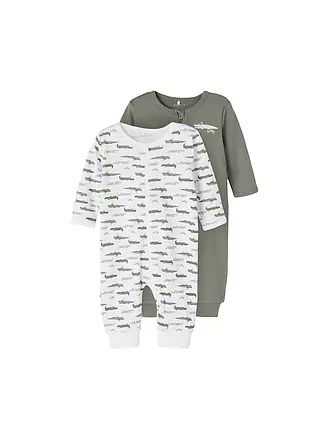 NAME IT | Baby Schlafoverall 2er Pkg. | grün