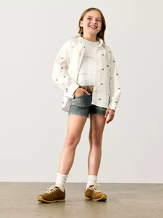NAME IT | Mädchen Shorts NKFSALLI Slim Fit | hellgrau