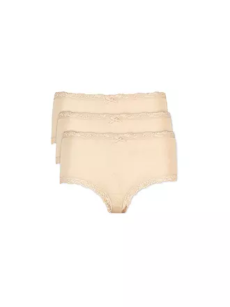 NINA VON C | Taillenslip 3er-Pkg. weiss | beige