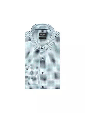OLYMP NO.6 | Hemd Super Slim Fit | petrol