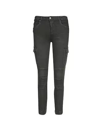 ONLY | Cargohose Skinny Fit | schwarz