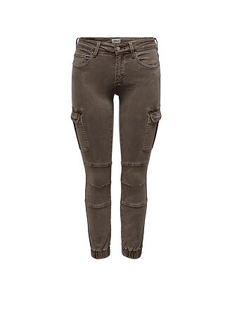 ONLY | Cargohose Skinny Fit | braun