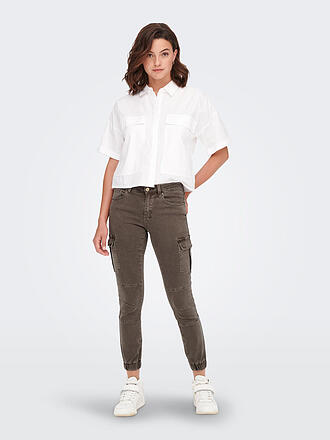 ONLY | Cargohose Skinny Fit | braun