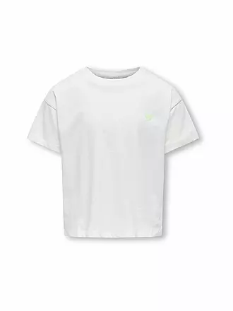 ONLY | Mädchen T-Shirt KOGMAIKEN LIFE CROPHEART | weiss