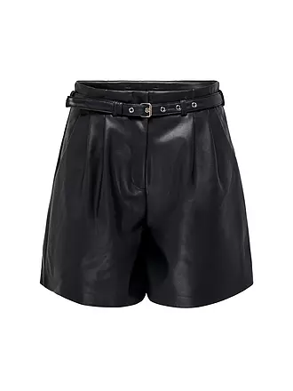 ONLY | Shorts in Lederoptik ONLHEIDI | schwarz