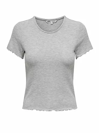ONLY | T-Shirt Cropped ONLEMMA | hellgrau