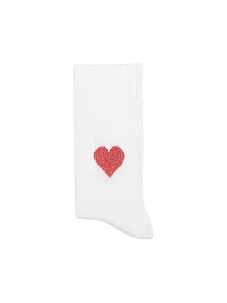 OOLEY | Socken ICON pink smile | weiss