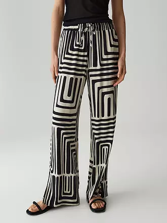 OPUS PANTS | Marlenehose MALOTTA ABSTRACT | beige