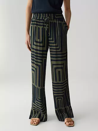 OPUS PANTS | Marlenehose MALOTTA ABSTRACT | olive