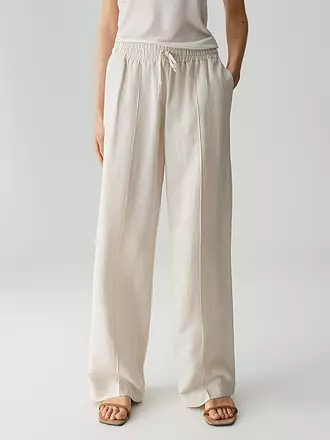 OPUS PANTS | Marlenehose MALOTTA NATURAL | schwarz
