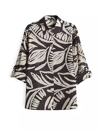 OPUS | Blusenshirt FUMINE TROPICAL | braun