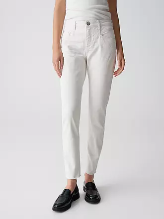 OPUS | Jeans Slim Fit 7/8 EVITA DYNAMIC | creme