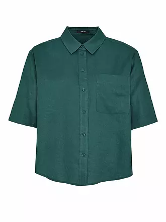 OPUS | Leinenbluse Fitalia | petrol