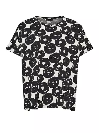 OPUS | T-Shirt SELINE PRINT | schwarz