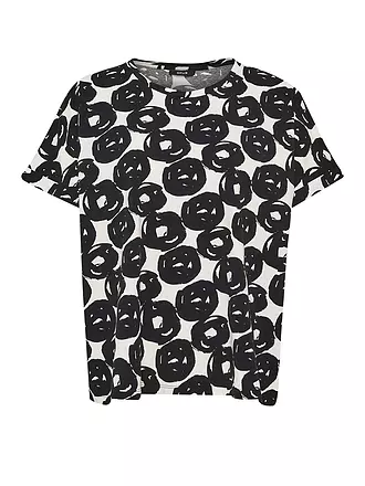 OPUS | T-Shirt SELINE PRINT | blau
