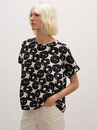 OPUS | T-Shirt SELINE PRINT | blau