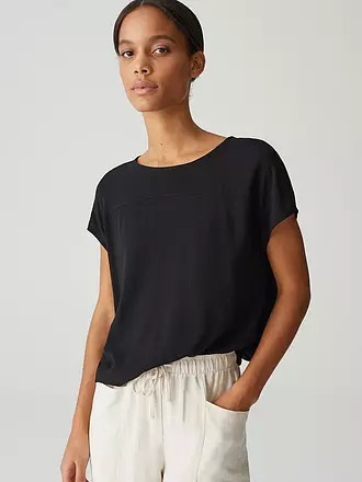 OPUS | T-Shirt SESONNE | schwarz