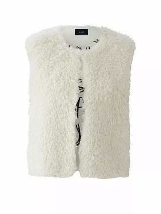 OUÍ | Gilet in Felloptik | creme