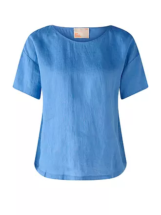 OUÍ | Leinenbluse | blau
