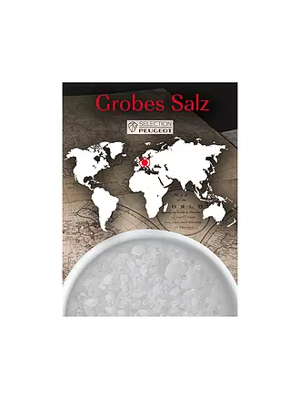 PEUGEOT | Grobes Salz 7x50g Deutschland | weiss