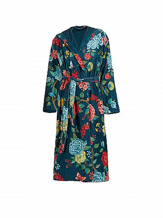 PIP STUDIO | Damen Bademantel Good Evening Weiss | blau