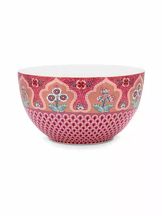 PIP STUDIO | Schale 18cm Flower Festival  Dark Pink | hellblau