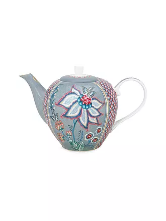 PIP STUDIO | Teekanne 1,6l Large FLOWER FESTIVAL Light Blue | beere