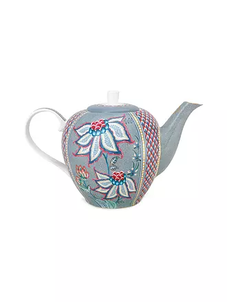 PIP STUDIO | Teekanne 1,6l Large FLOWER FESTIVAL Light Blue | hellblau