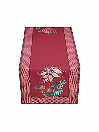 PIP STUDIO | Tischläufer 50x150cm FLOWER FESTIVAL dark pink | beere