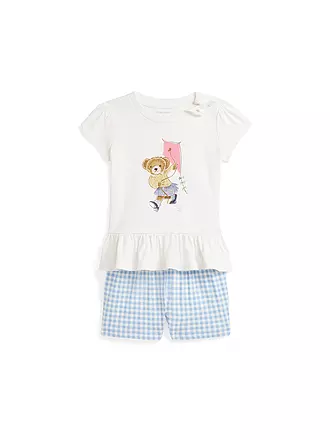 POLO RALPH LAUREN | Baby Set 2-teilig T-Shirts und Shorts | creme