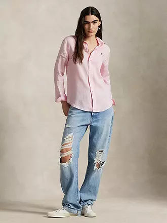 POLO RALPH LAUREN | Leinenbluse | rosa