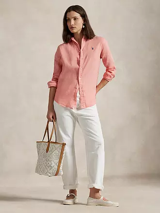 POLO RALPH LAUREN | Leinenbluse | rosa