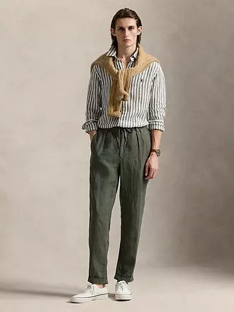 POLO RALPH LAUREN | Leinenhemd | olive