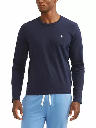 POLO RALPH LAUREN | Pyjama Langarmshirt Weiss | blau